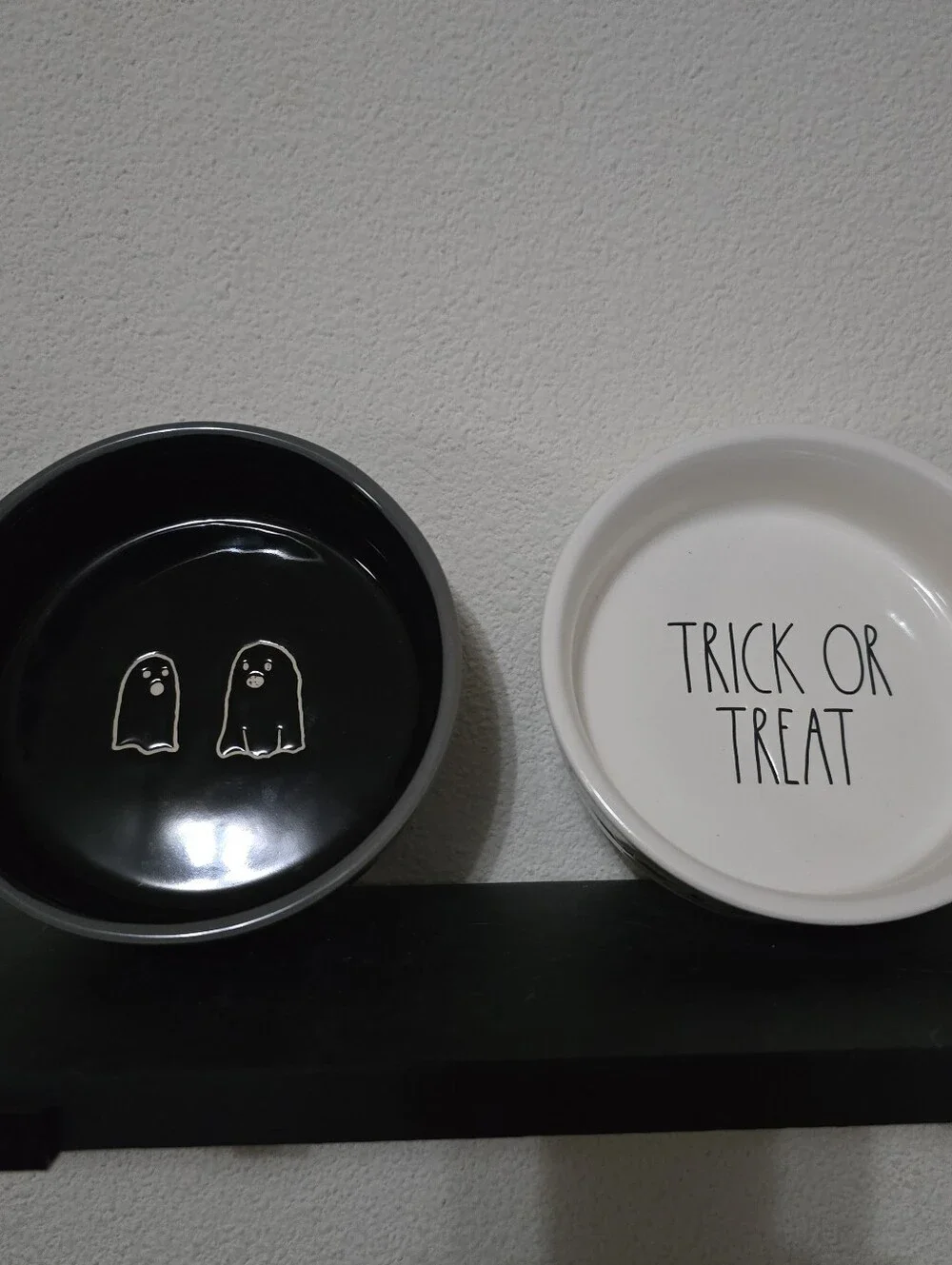 Rae Dunn Pet Bowls Rae Dunn Halloween Pet Cat Dog Bowl Spooky Trick Or Treat